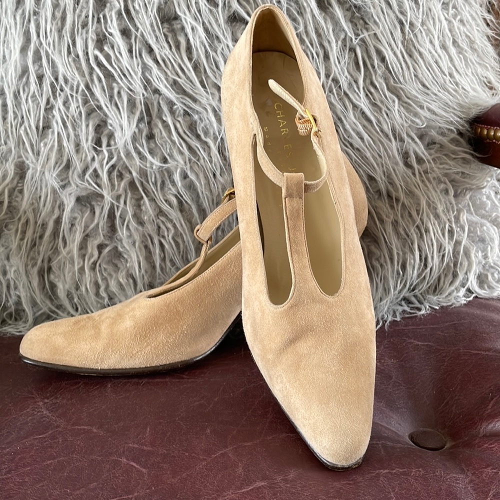 Vintage Charles Jourdan T-Strap Heels